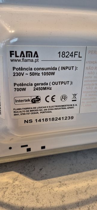 Microondas FLAMA 1824FL (usado)