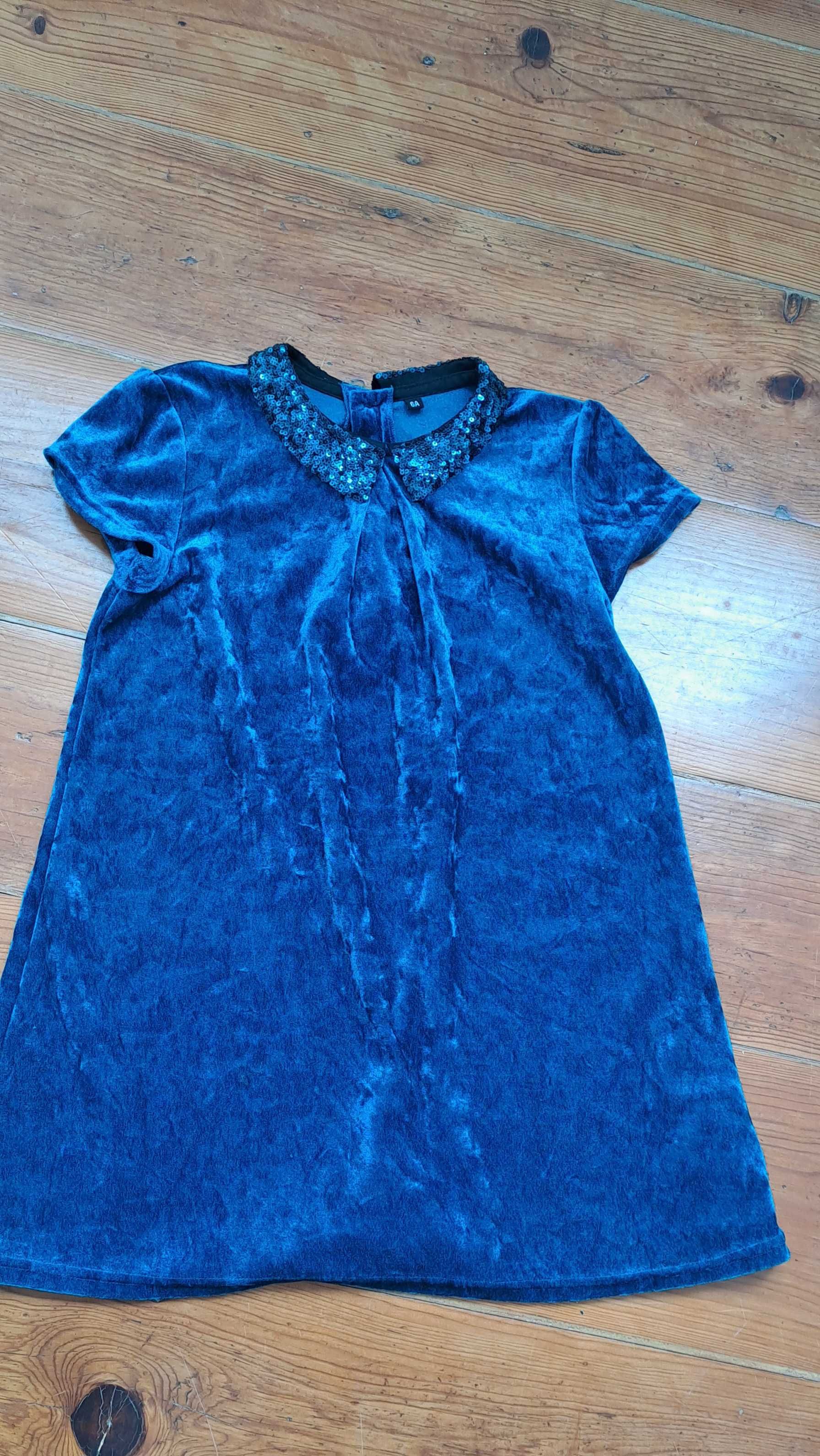 Vestido azulão 6 anos