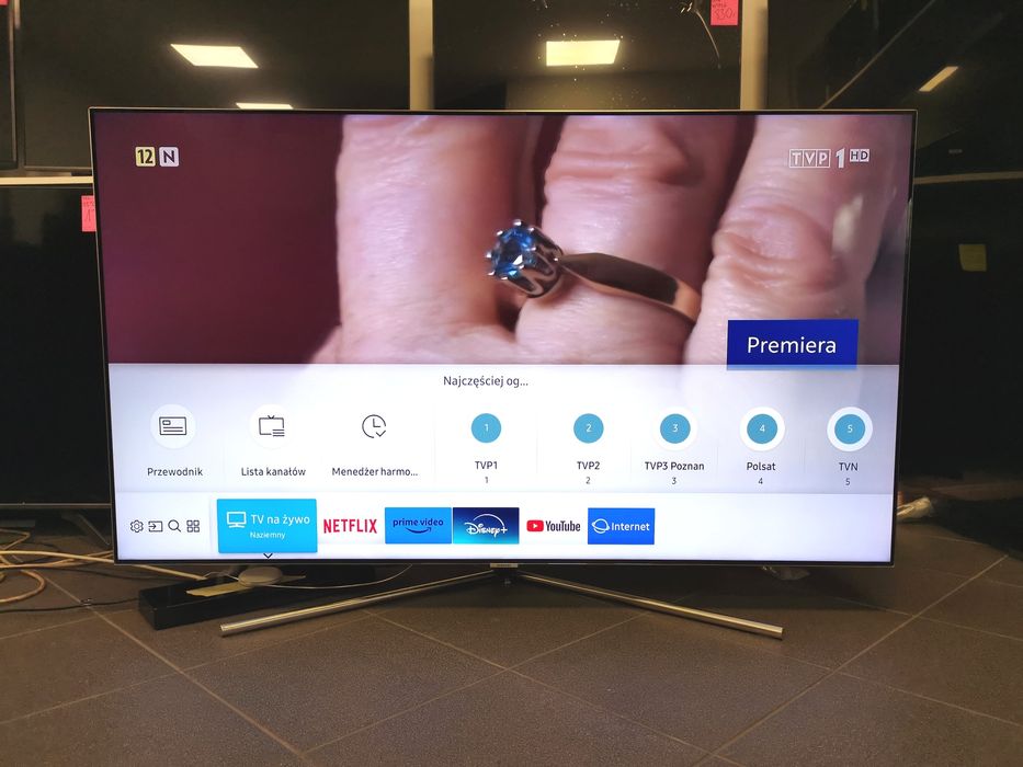 Samsung QLED 55 cali 120HZ 4K UHD hdr Smart WiFi DVB-T2 55Q7FAMT gw3m