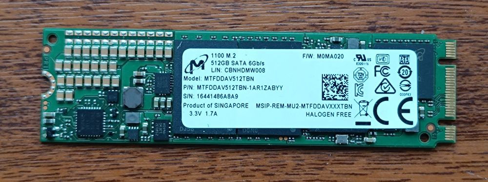 Dysk SSD 512GB M.2 Micron