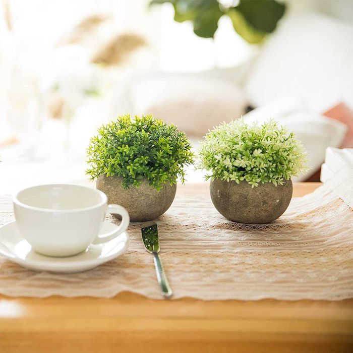 2 peças de plantas artificiais para decoração da casa em geral