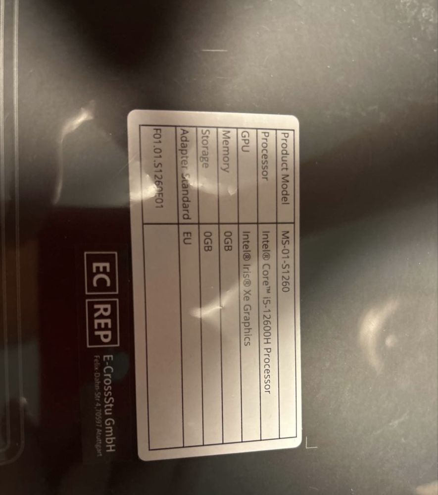 Продам Mini-ПК MINISFORUM MS-01-S1260 (Barebone)