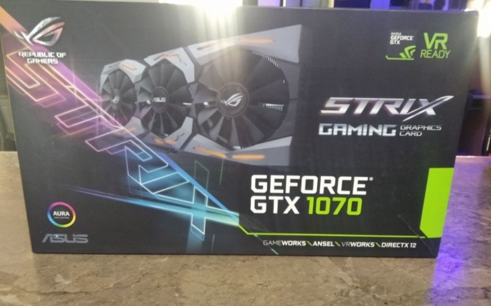 Видеокарта ASUS ROG Strix GTX 1070-8Gb Магазин CompiC