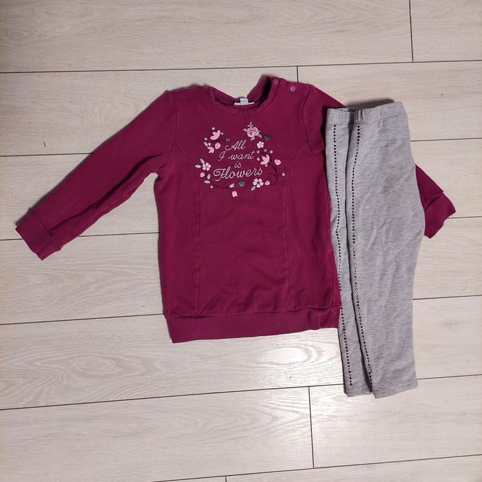 Костюм флісовий утеплений 30 36 міс 98 см для дівчинки теплий