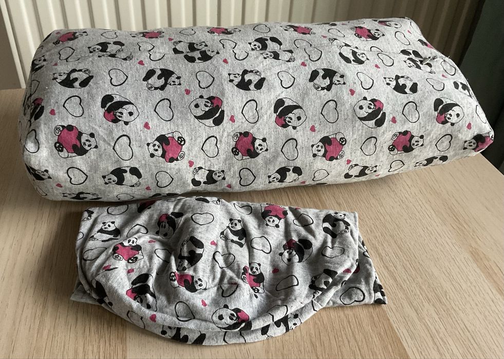 2 poszewki bawełniane na półwałek