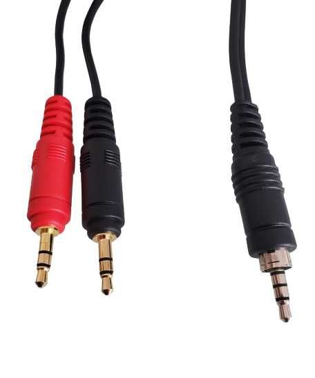 Kabel połączeniowy audio mikrofon 3.5 jack mono 1.25 m