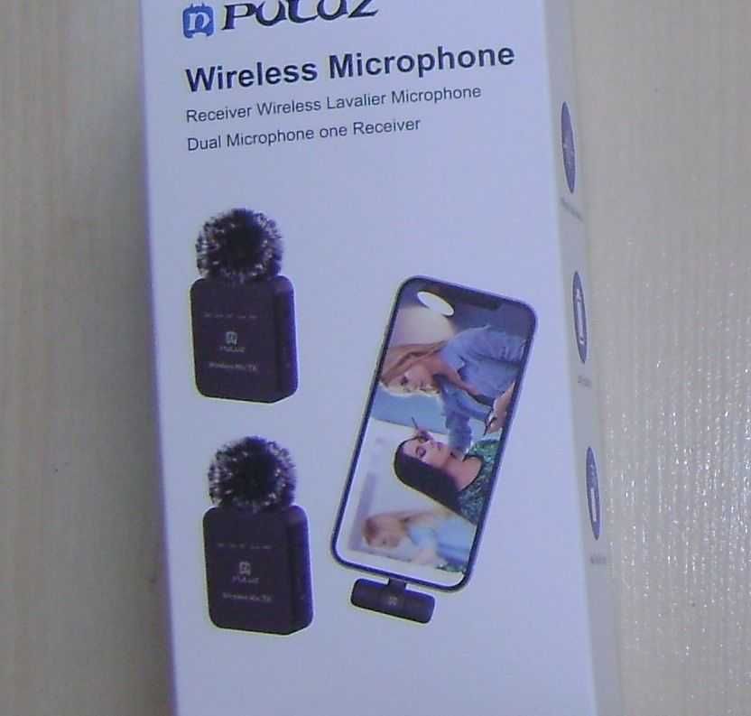 2x bezprzewodowy mikrofon do telefonu  android iOS