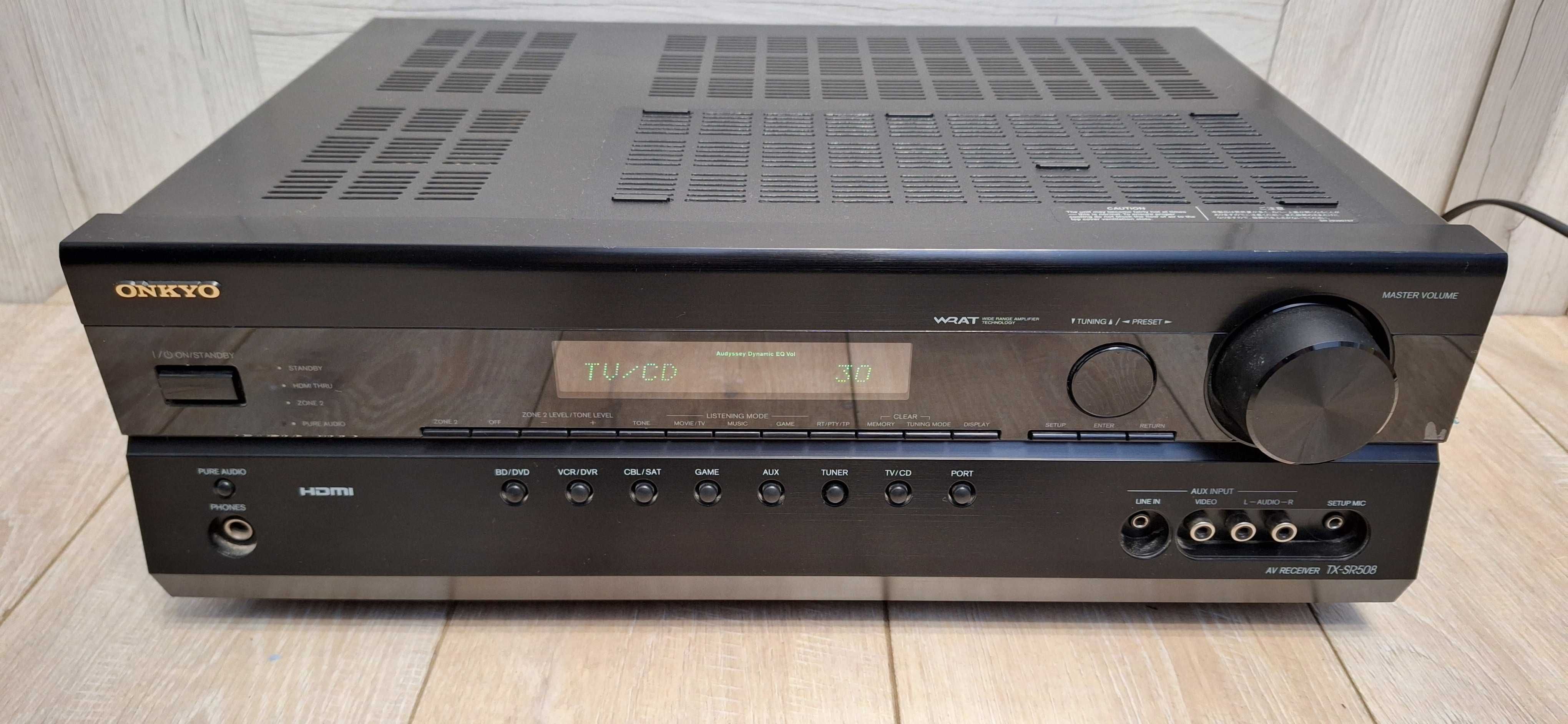 Amplituner ONKYO TX-SR508 ! BDB STAN ! OKAZJA ! DO SERWISU ! Polecam !