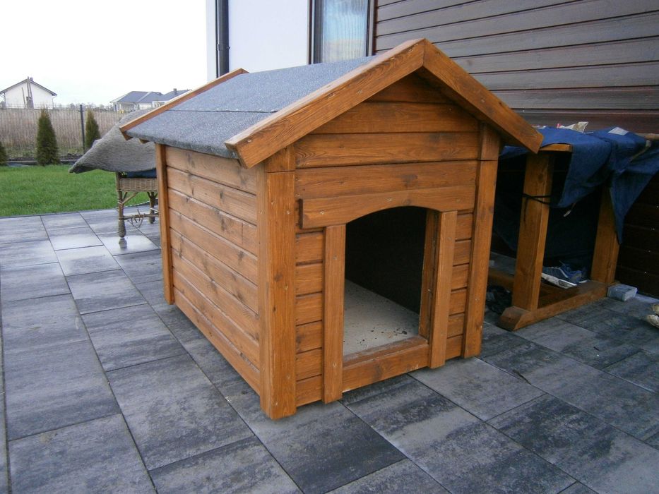 Buda dla psa ocieplana duża