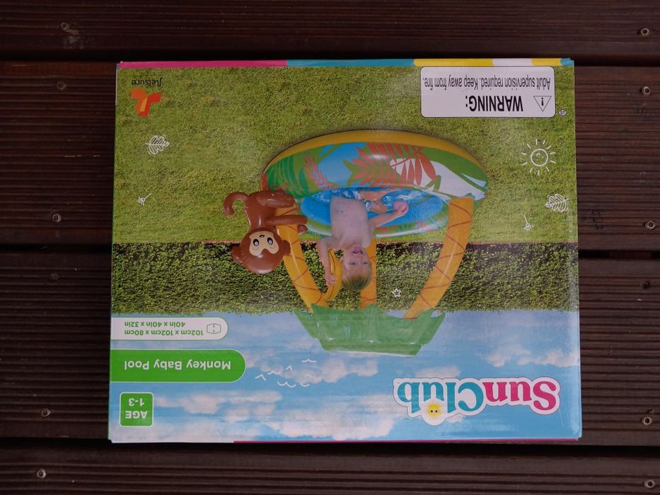 Basenik dla dziecka SunClub Tęczowy  95 cm x 90 cm