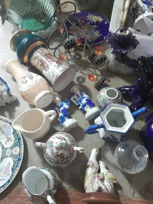 Lote de peças para decoração antigas revenda