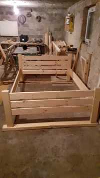 Łóżko Drewniane Sosnowe 140x200
