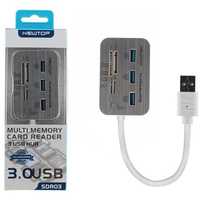 Czytnik wielu kart pamięci SDR03 + HUB USB USB3.0 Newton