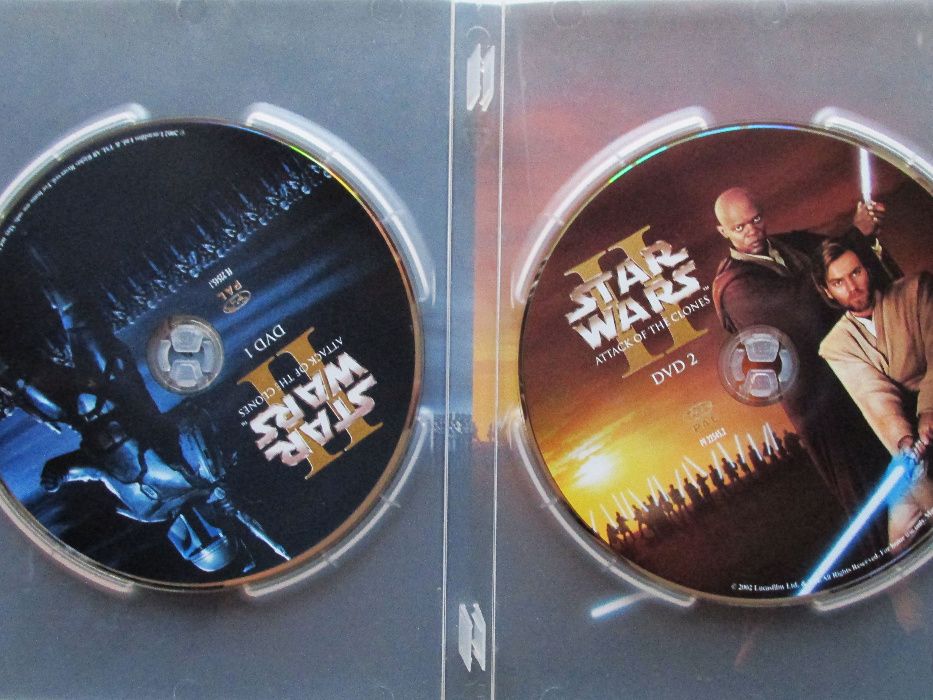 2 DVD - Star Wars, O Ataque dos Clones, como novo