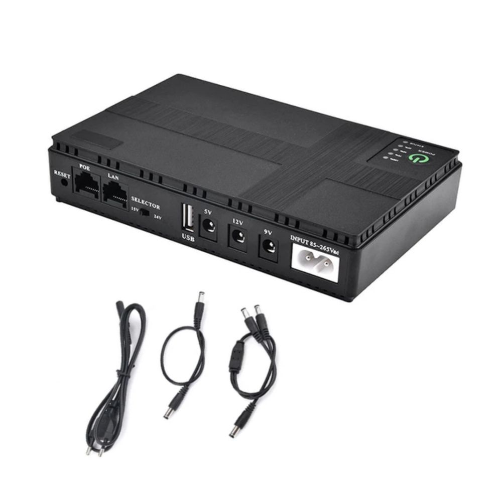Дбж для роутера dc1018p 18W mini ups 10400 yepo dc1036p