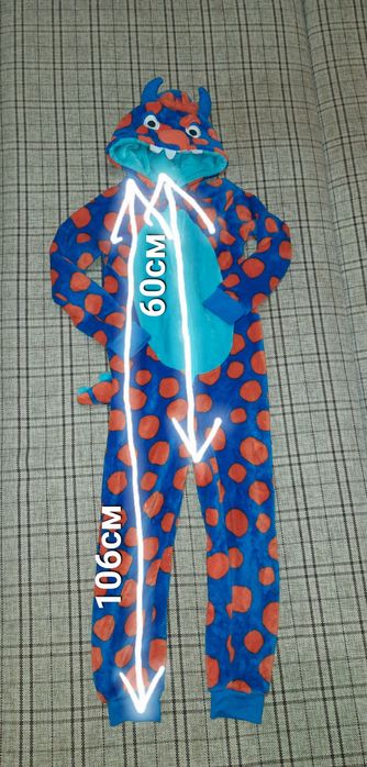 Кигуруми, флисовый костюм дракона  на 7-8лет