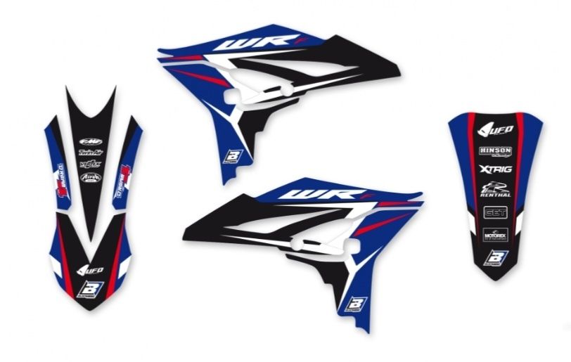 Okleina Komplet naklejek oklein Yamaha Wr 450F Wrf 450 Nowa Rok 12-15