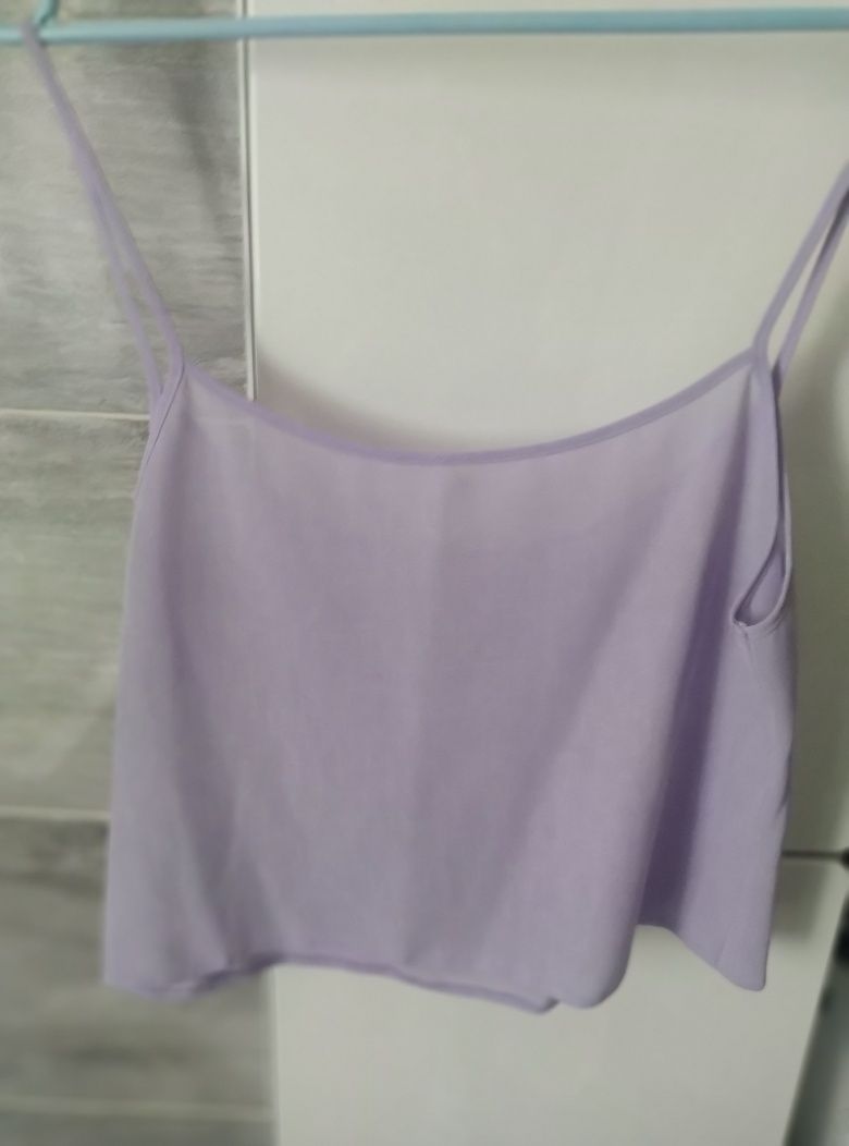 Crop top kolor liliowy rozmiar 38