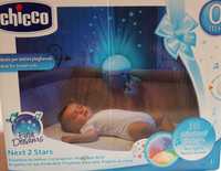 подарунок игрушка проектор Chicco  лампа ночная на кроватку Звезды