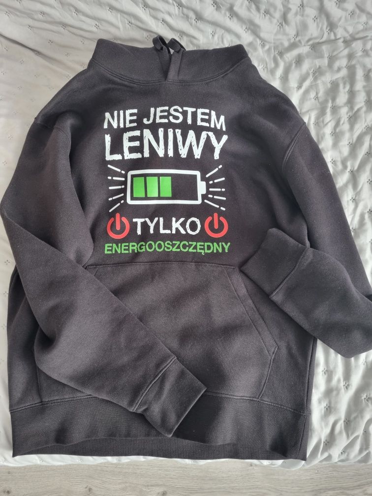 Bluza chłopięca Nie jestem leniwy tylko energooszczędny  rozmiar S