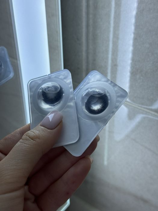 Контактн чорні лінзи аниме Лолита лялькові черные линзы кукольные