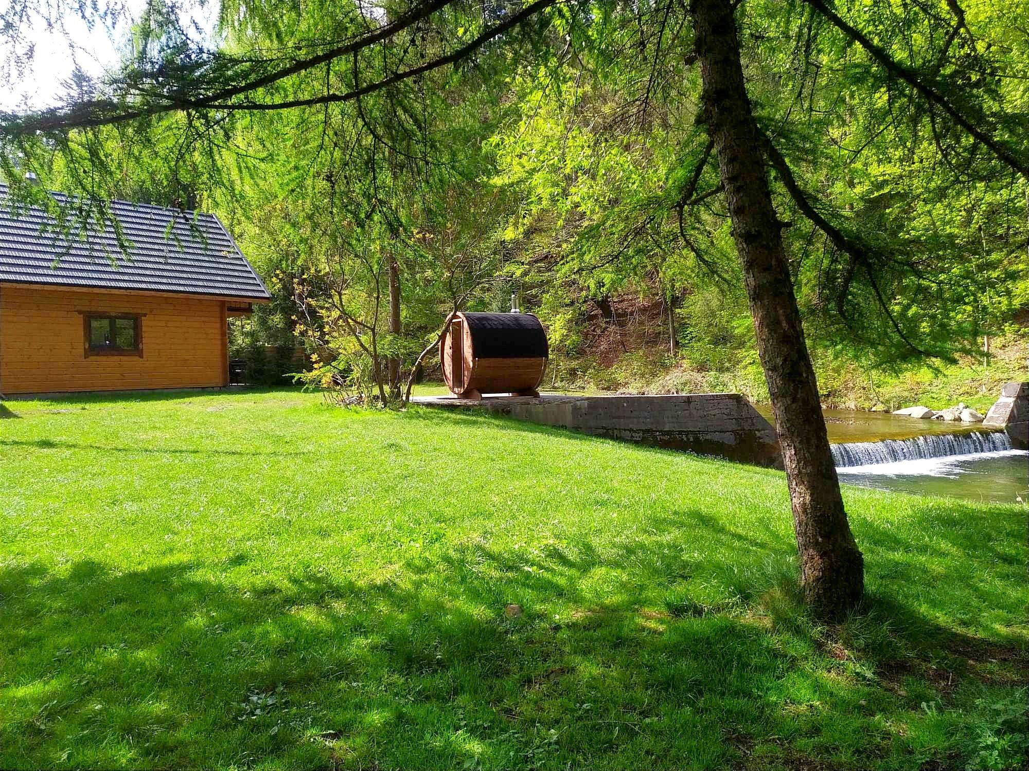 Domki Nad samą Wodą8-10os. SAUNA całoroczne,noclegi Brenna Beskidy, Gó