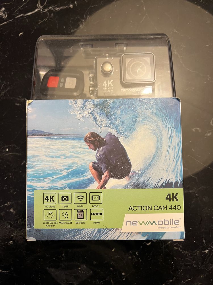 Camara 4k action cam nova wifi posso entregar, possivel troca