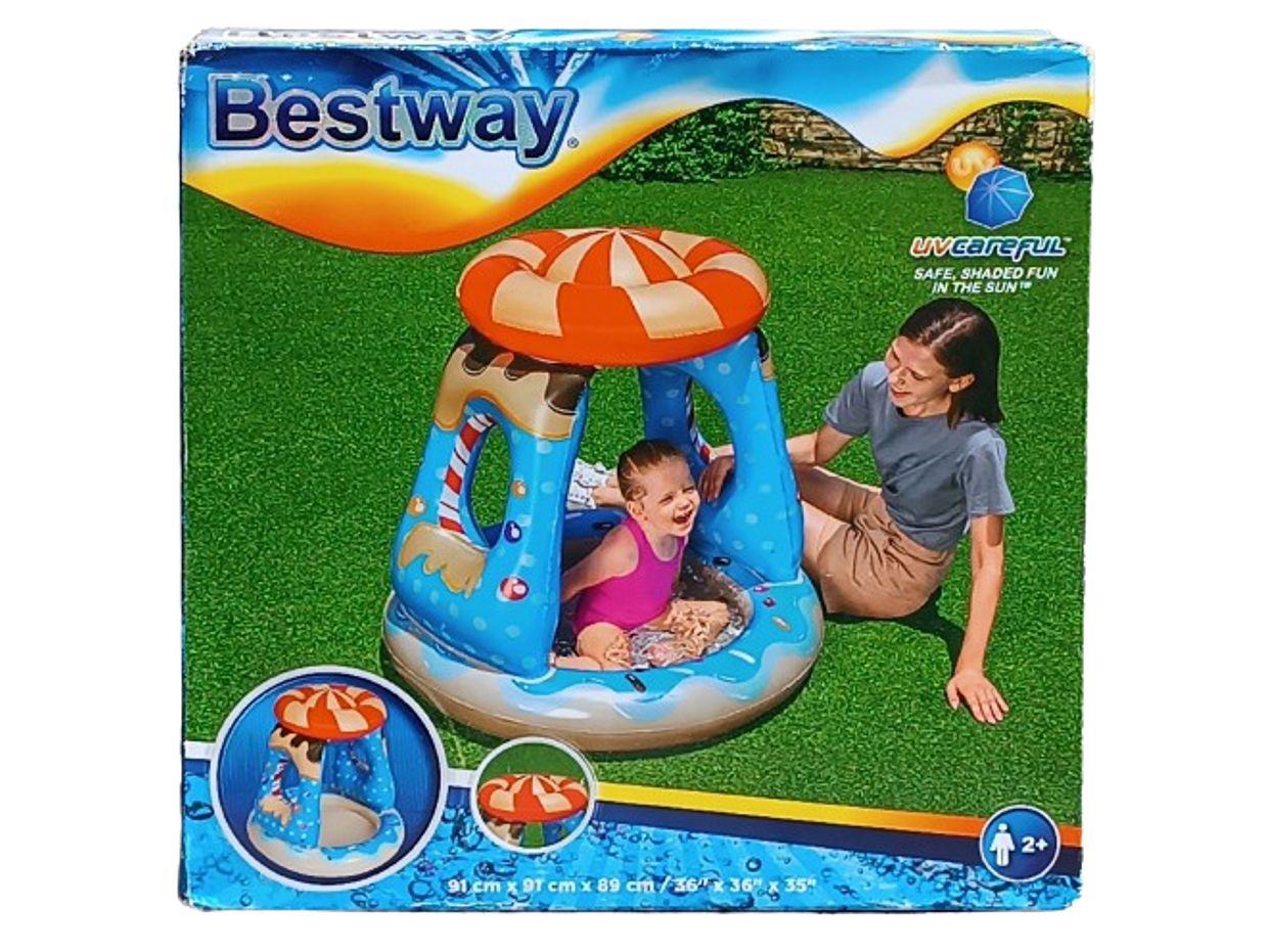 Dmuchany basen z daszkiem Bestway 91x91x89cm 26L