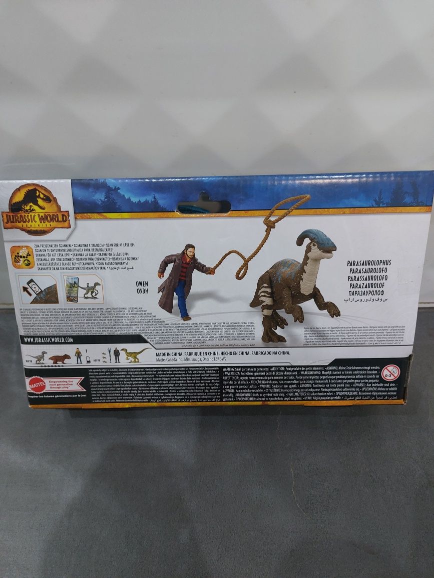 Figurka dinozaur Owen & Parasaurolophus jurassic world dominion