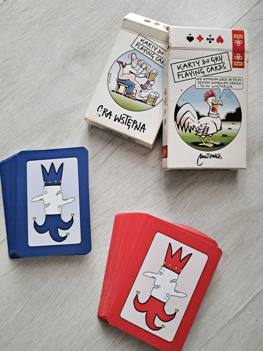 Dwie talie kart do gry Andrzej Mleczko
