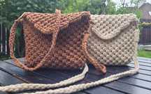 Torebka na ramię makrama handmade
