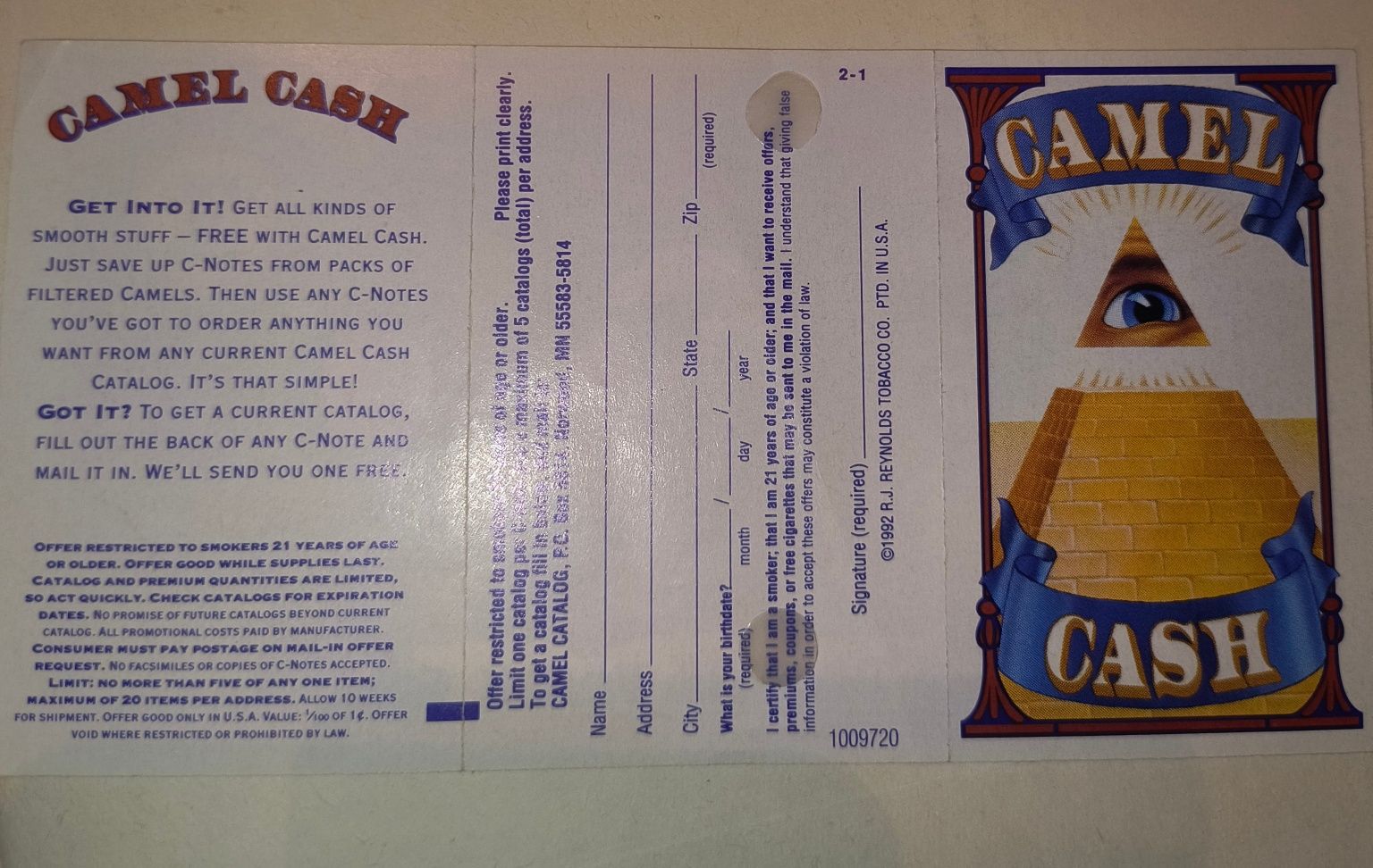 Banknot camel cash