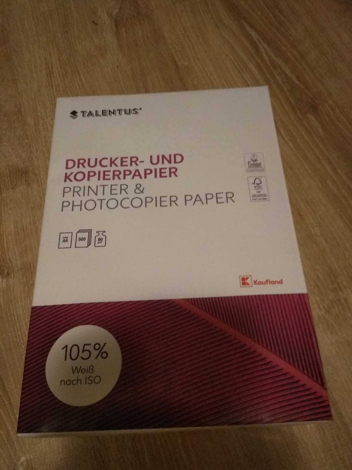 papier do drukarki ksero kopiarka ryza 500 szt kartki 105% bieli