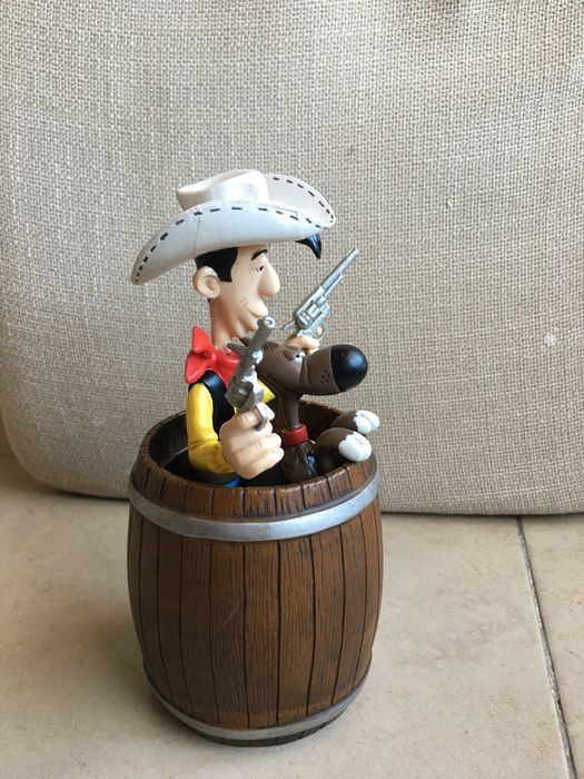 Mealheiro Lucky Luke e Rantanplan em PVC