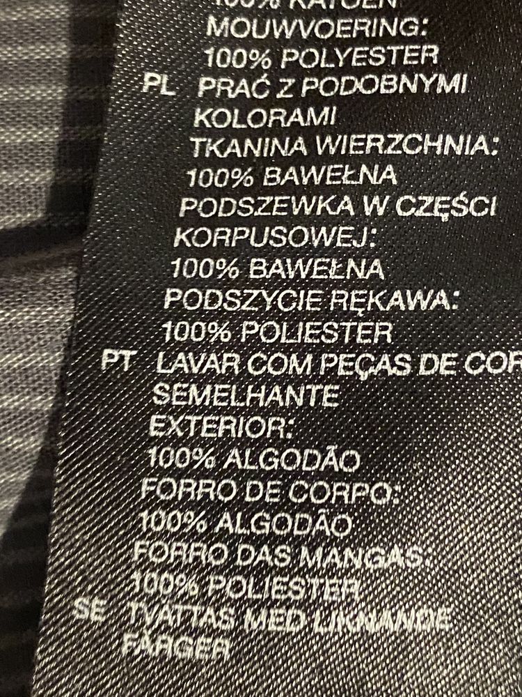 Logg H&M eur 134 cm szara chłopięca marynarka  na podszewce sztruks sz