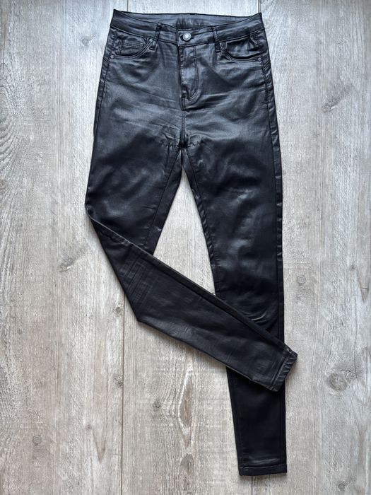 Spodnie skórzane czarne r.S