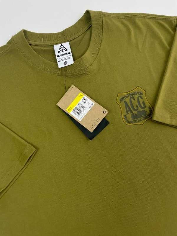 Оригінал! Чоловіча Футболка Nike ACG оливкова (S) Нова, з бірками!