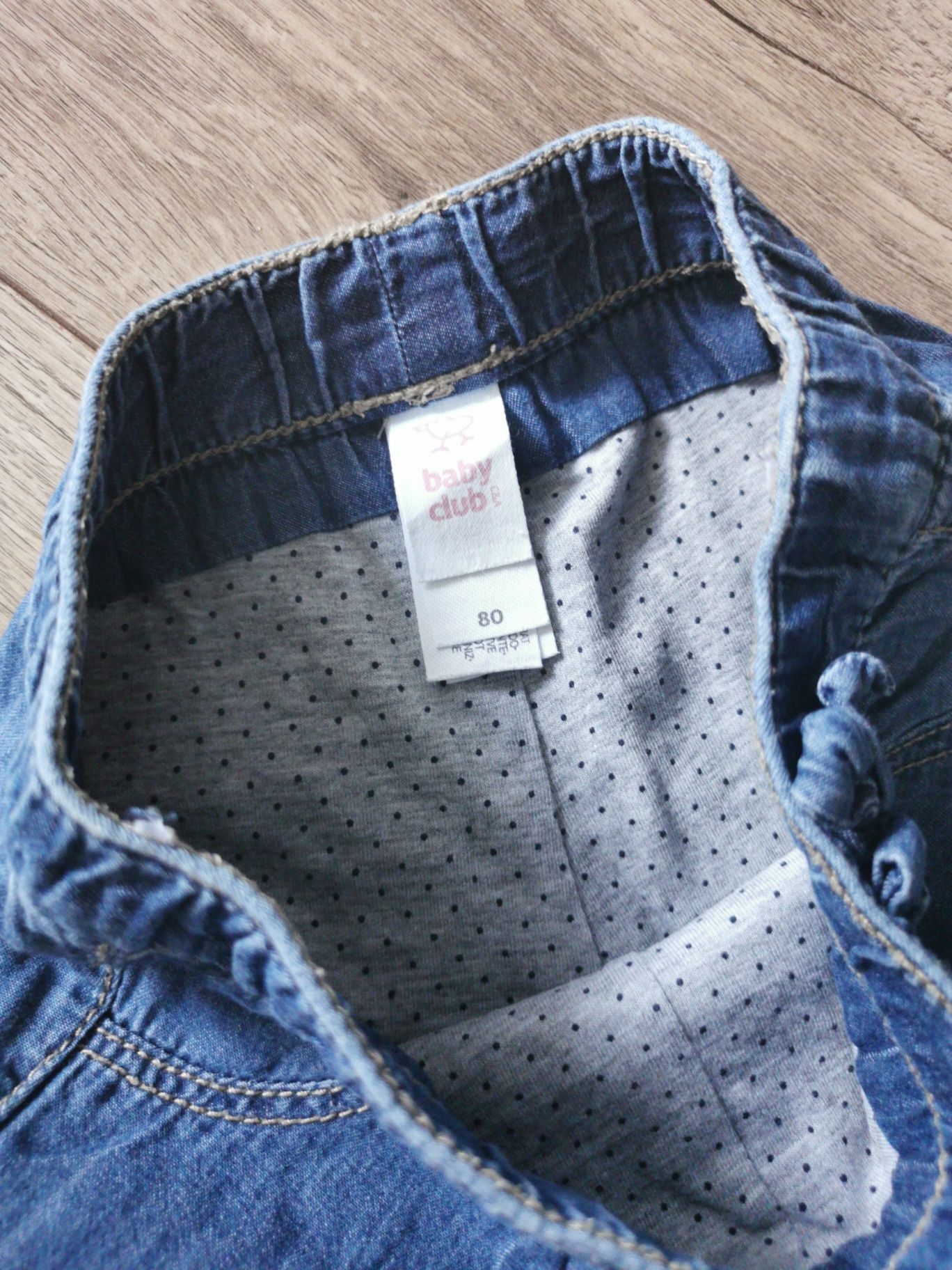 C&A spodnie jeans na podszewce, rozm. 80-92 cm