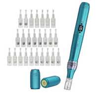 Kit DermaPen Blue Sem Fio + 25 Cartuchos + 2 Baterias