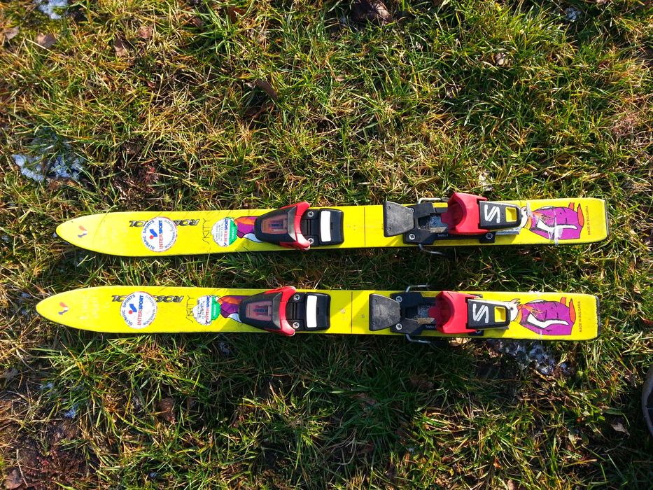 Narty dziecięce z wiązaniami Salomon 80 cm