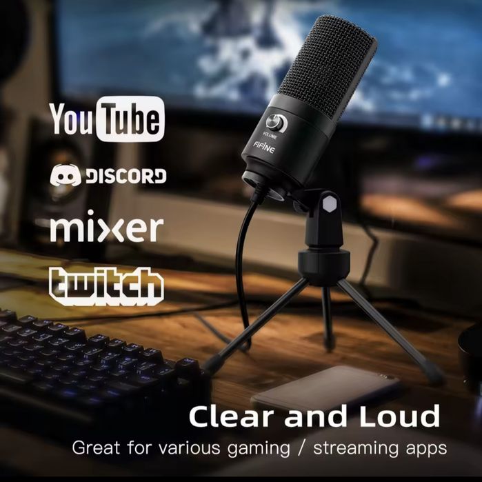 Профессиональный микрофон FIFINE K669B.