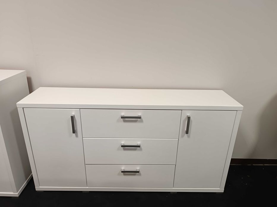 Nowa Komoda 165cm z Szufladami -BIAŁA, -50% OUTLET Meble Pyka OLESNO