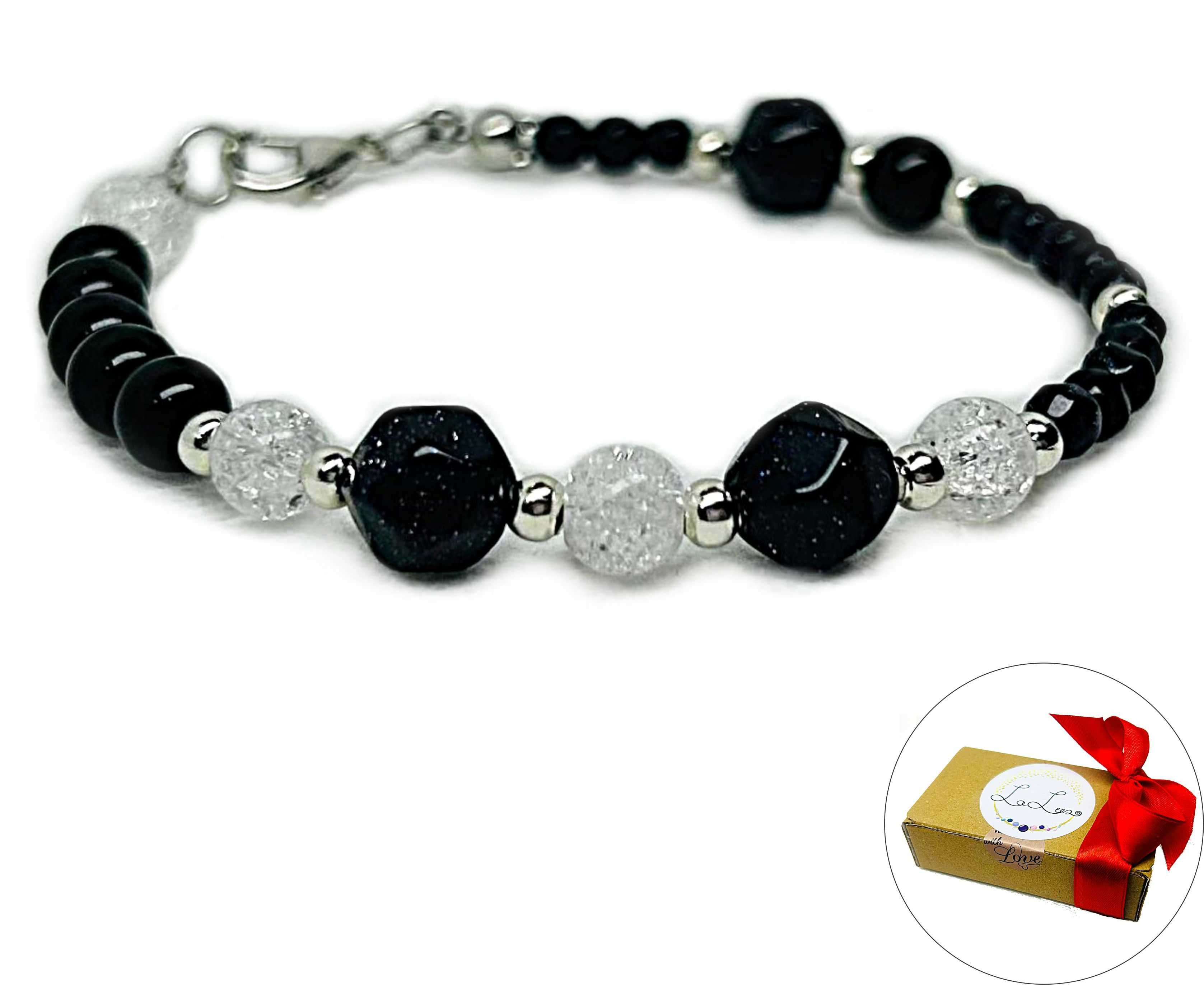 Bransoletka kamień naturalny Kryształowy Amulet Prezent Mikołajki