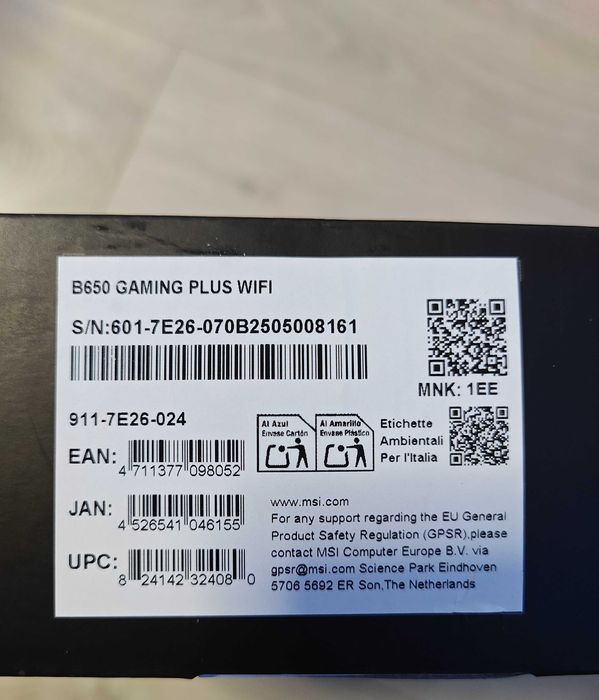 MSI B650m gaming plus wi fi