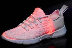 Buty LED ze światłowodem Hit różowe świecące rozmiar 39