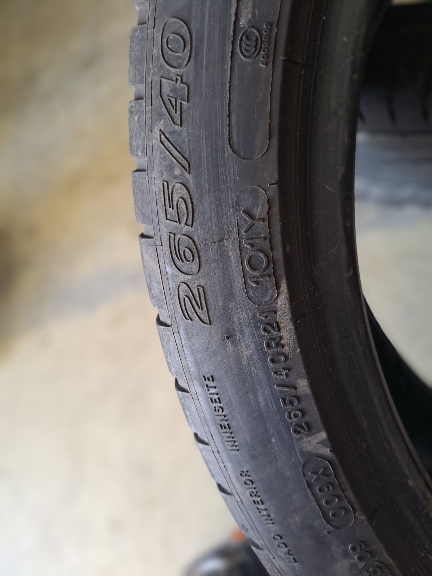 Pneus 265/40/21 michelin