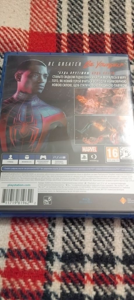Диск игра ps4,ps5 Spider-Man Miles Morales