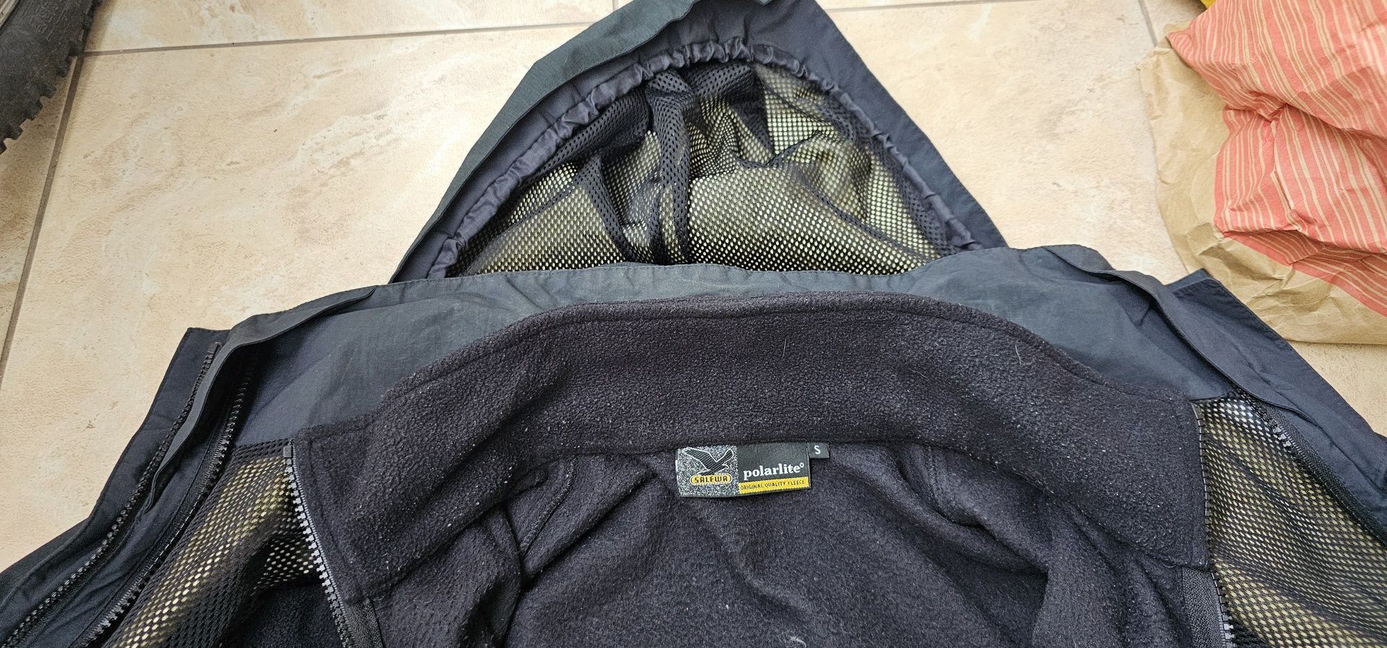Salewa kurtka przeciwdeszczowa z polarem męska rozmiar S