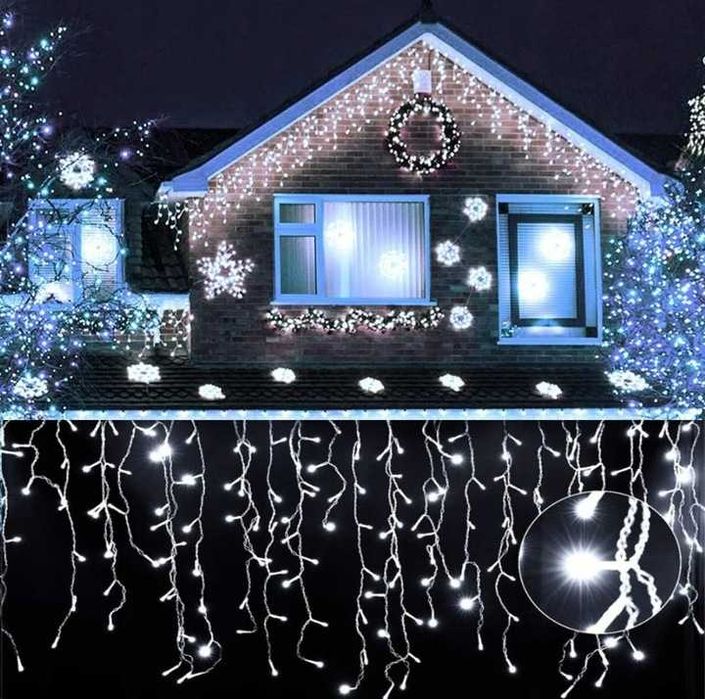 Професійна Фасадна Гірлянда-Бахрома LED Flash, різні довжини