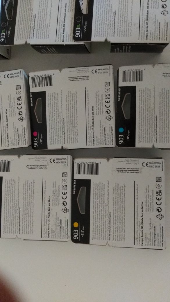 Tusze HP ORYGINAŁ NOWE 903XL 4-pack